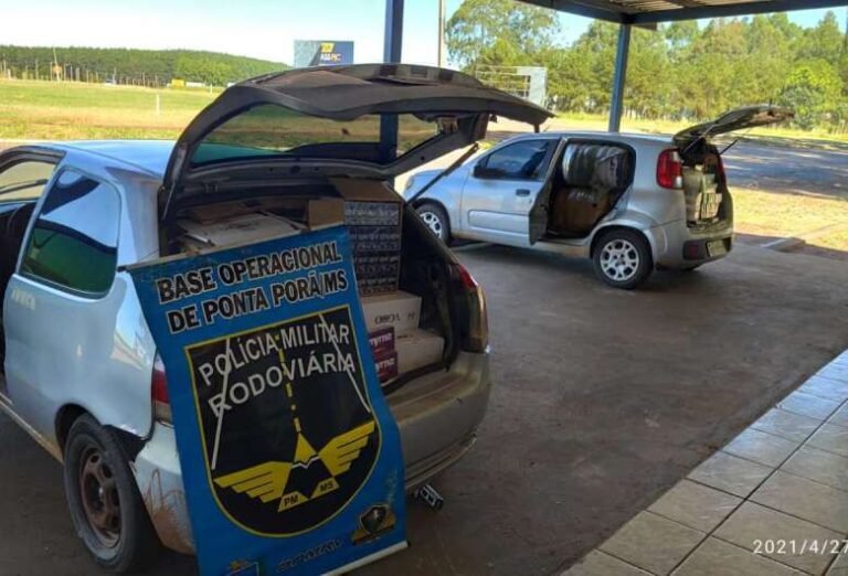 Dois homem são presos com contrabando de mercadoria do Paraguai