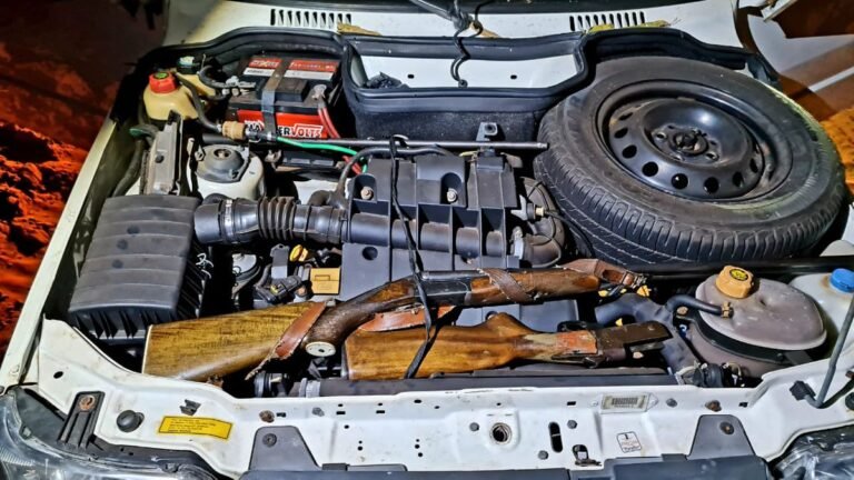 PMA de Naviraí surpreende dois caçadores e apreende duas armas e munições escondidas