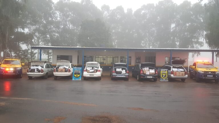 VEJA VIDEO: Polícia Militar Rodoviária apreende veículos carregados com Contrabando e Descaminho