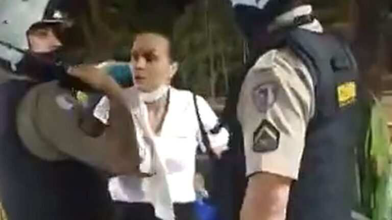 VEJA VÍDEO – Funcionária reclama de ação truculenta da PM durante abordagem em hospital de BH