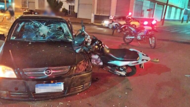 Homem embriagado causa acidente com  motociclista  e é detido pela ROMO/MOTOS em Dourados MS