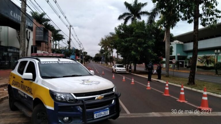 VEJA VÍDEO DOURADOS– Guarda Municipal e PM reforça fiscalização durante o lockdown