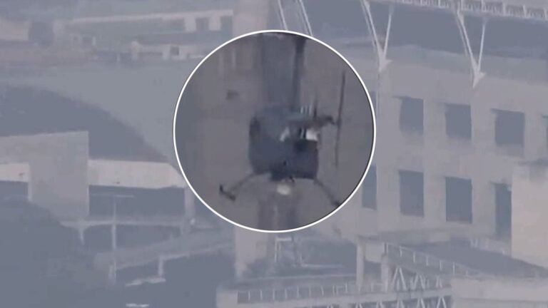 VEJA VÍDEO – Piloto de helicóptero é baleado e faz pouso de emergência no estádio