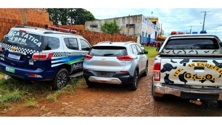 PM e PN recuperam na fronteira veículo roubado em São Paulo