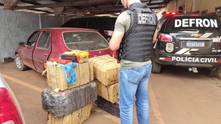 Em dourados Polícia Civil apreende 300kg de maconha e prende dois suspeitos