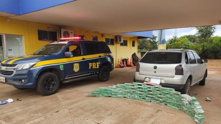 PRF apreende 67,5 Kg de maconha em Água Clara (MS)