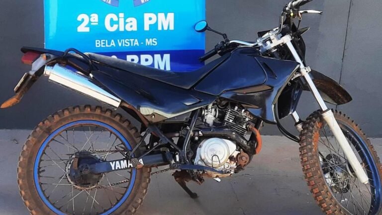Polícia Militar em MS apreende motocicleta adulterada durante “Operação Hórus”