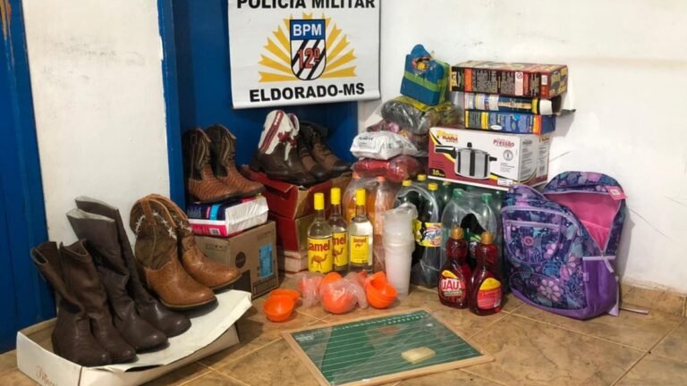 Polícia Militar prende homem por furto e apreende produtos furtados