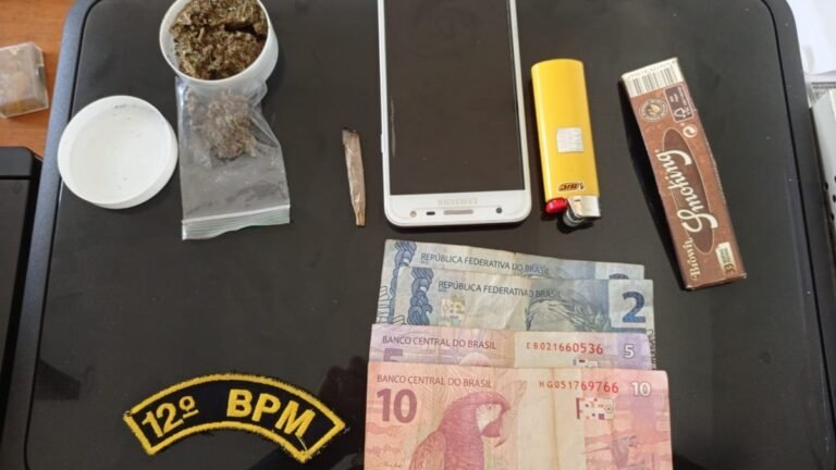 Polícia Militar apreende adolescentes de 14 e 16 anos por porte de drogas