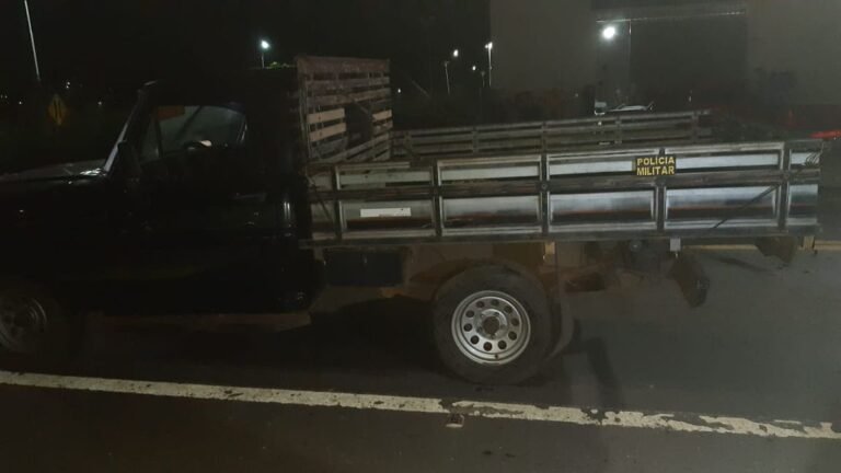Polícia recuperou caminhonete furtada e prendeu três suspeitos por receptação em MS