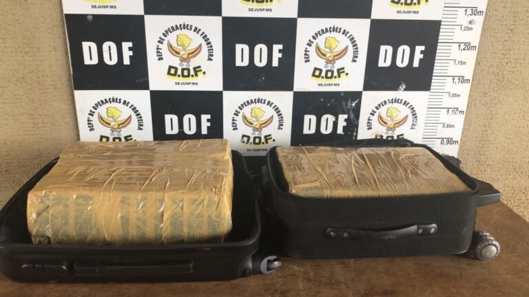 Veja Vídeo – Homem que seguia para São Paulo com maconha foi preso pelo DOF