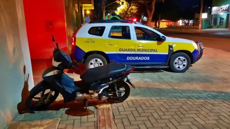 DOURADOS – Moto furtada é recuperada pela Guarda Municipal