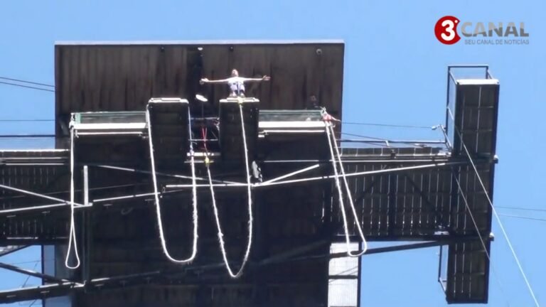 VÍDEO – [BASE JUMP] Corda do arrebenta e jovem nasce de novo