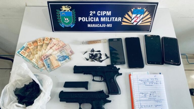Polícia Militar  detém quatro indivíduos por furto, receptação e tráfico de drogas