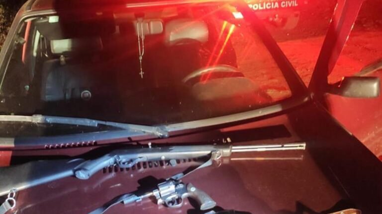 Veja Vídeo – Armas apreendida pela Policia e prejuízo estimado de R$ 12.000,00 ao crime