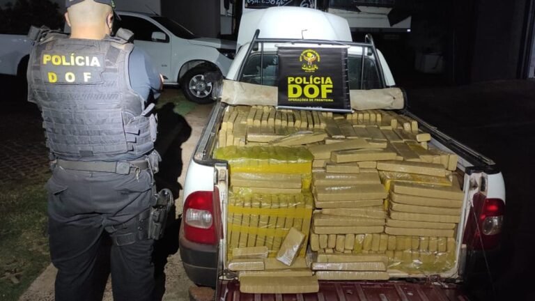 Meia tonelada de maconha foi preso em carro pelo DOF em MS