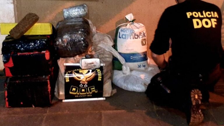 Veja Vídeo – Dourados – Mais de 160 quilos de drogas foram apreendidos pelo DOF no Monte Líbano