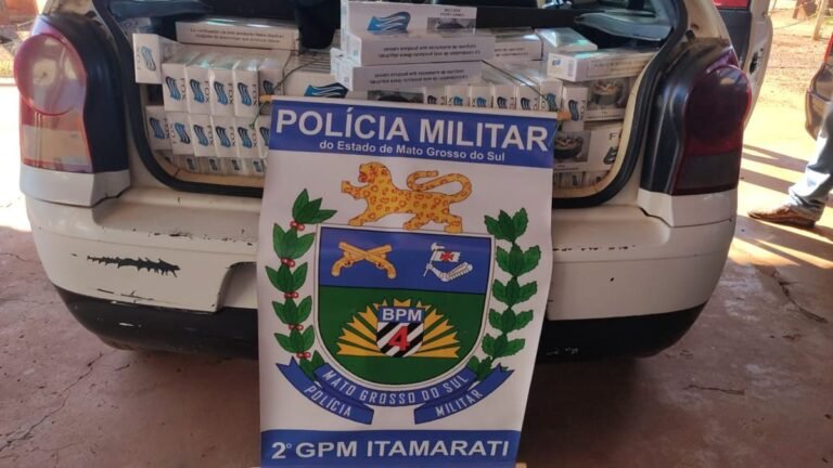 Polícia Militar apreende cigarros contrabandeados