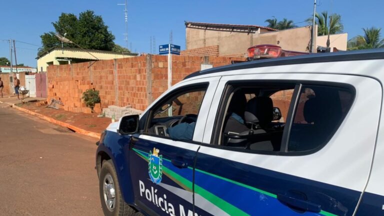 Polícia prende homem por perturbar a tranquilidade e danificar carro de pai