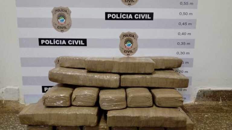 Polícia Civil apreende 25 quilos de maconha em MS