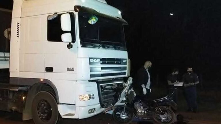 TRAGÉDIA – Motociclista de Itaporã morre ao colidir com carreta na entrada de Montese