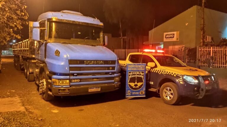 PMR em menos de três horas recupera carreta roubada