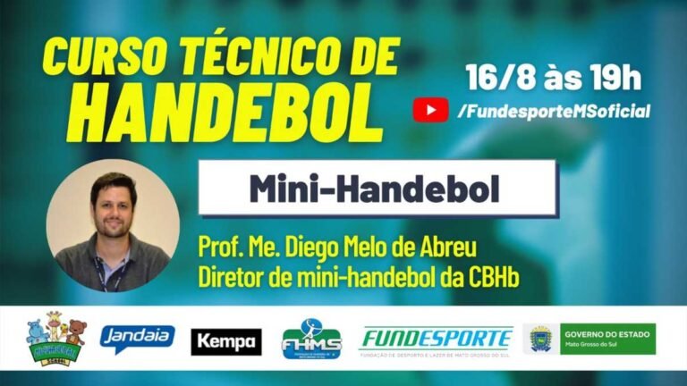 Mini-handebol será abordado em curso on-line da Fundesporte