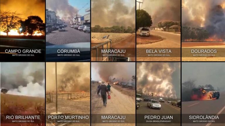 Veja os grandes incêndios ocorrido em varias cidades de MS [VIDEO]