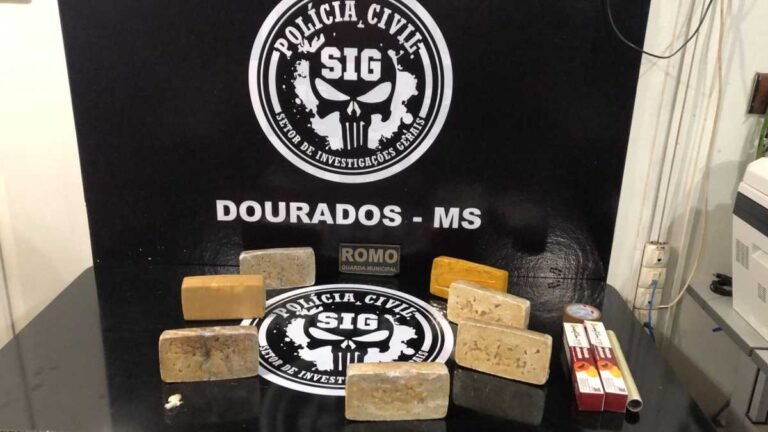 Hotel Figueira – Polícia Civil e Guarda Municipal de Dourados apreendem mais de 7kg de pasta base de cocaína