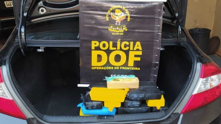 Amambaiense é preso pelo DOF com 30 quilos de pasta base de cocaína durante a Operação Hórus