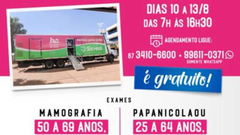 Unidade Móvel do Hospital de Amor segue com atendimentos gratuitos em Dourados