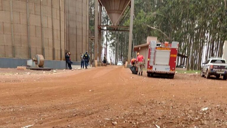 Agora a pouco em Dourados, trabalhador cai em silo e morre soterrado em grãos