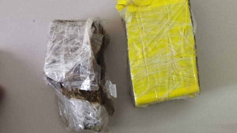 Pedaços de maconha são encontrados pela GM jogados na rua