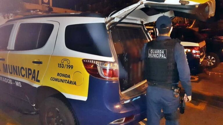 Jardim Maracanã – Homem é preso pela Guarda Municipal por tentativa de furto após cair do telhado