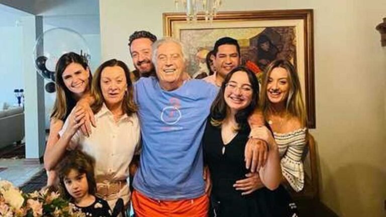 Filha de Murilo Zauith posta foto dele e família em aniversario da neta