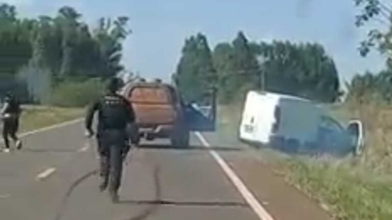 VIDEO DA PERSEGUIÇÃO – Motorista filma o momento exato da prisão do casal de traficante na MS-289