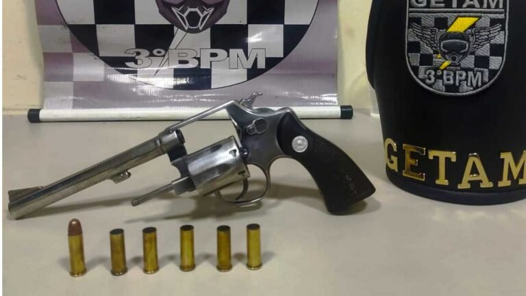 DOURADOS – Jovem com diversas passagens é preso pela PM após realizar disparos de arma de fogo