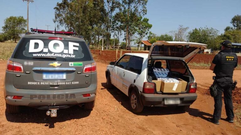 Veículos com produtos contrabandeados do Paraguai foram apreendidos pelo DOF