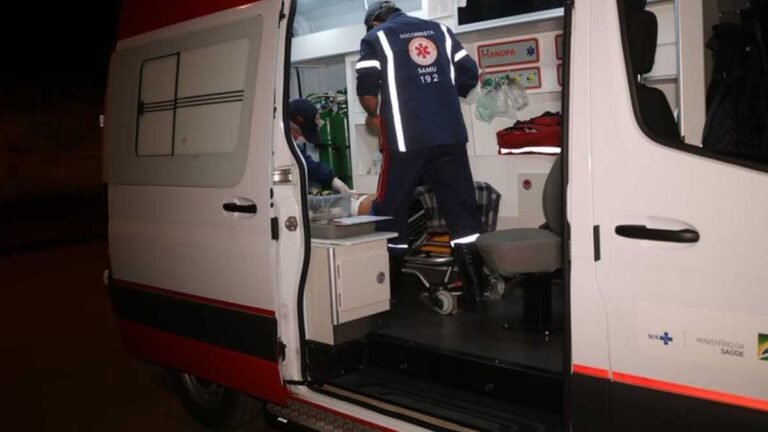 Vila Industrial – Policial fica em estado grave em acidente entre carro e moto