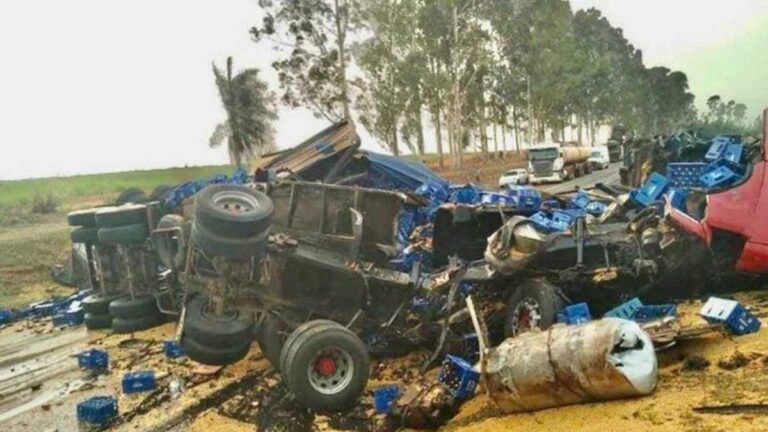 Mais um acidente entre carretas com vitima fatal em MS
