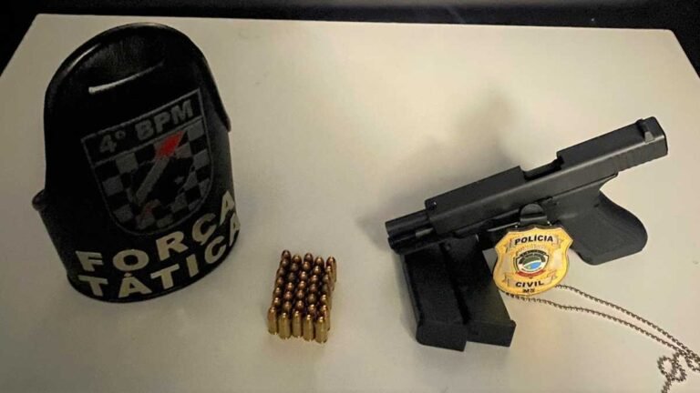 Operação conjunta resulta em prisão de foragido e apreensão de arma de fogo de uso restrito