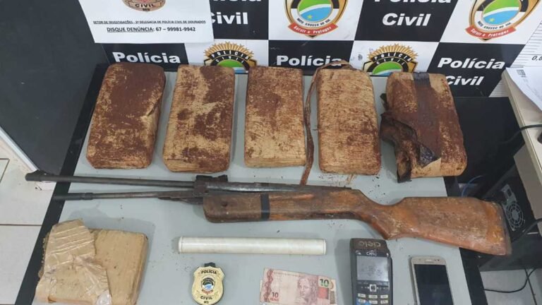 Jardim Guaicurus – Polícia Civil cumpre mandado de busca  e encontra droga enterrada