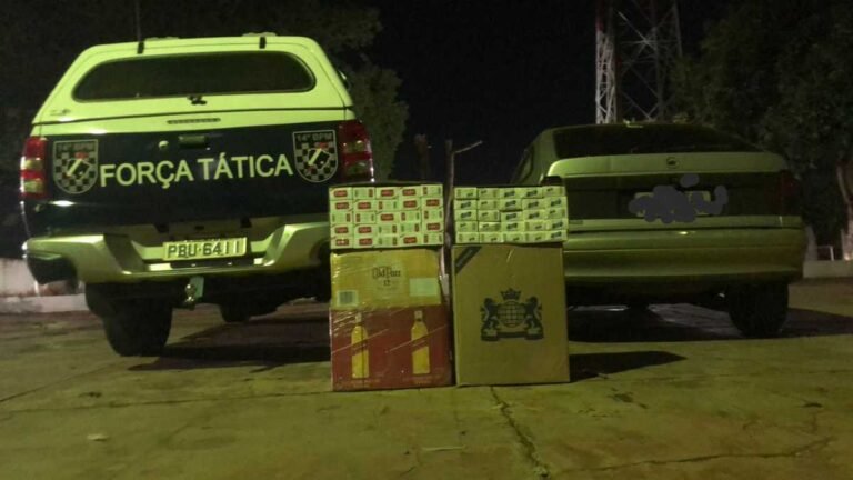 Fatima do Sul – Força Tática faz apreensão de produtos contrabandeados do Paraguai