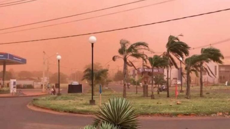 Tempestade de poeira pode voltar atingir Dourados novamente neste domingo