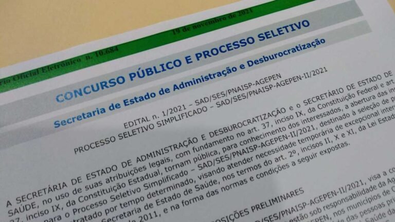 Aberto processo seletivo de profissionais da saúde para atuarem na Agepen