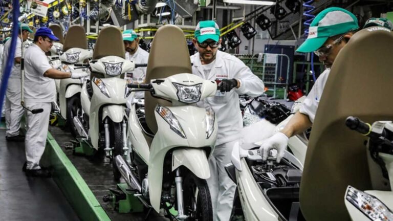 Produção de motocicletas ultrapassa 1 milhão de unidades no ano