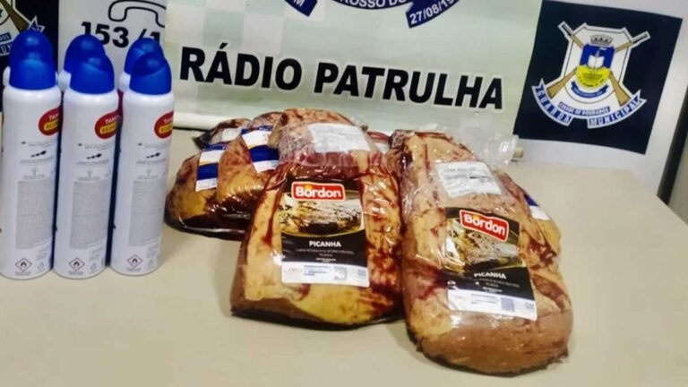 Ladrão é preso após furtar picanhas que totalizou mais de 500 reais