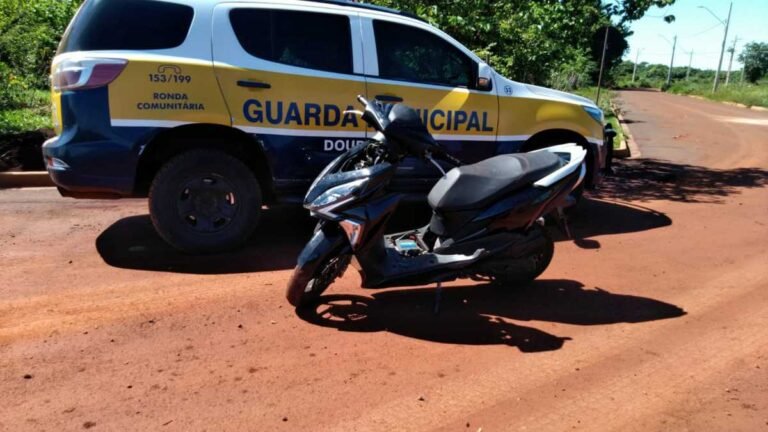 Bairro Altos do Índaia – Guarda Municipal recupera moto furtada