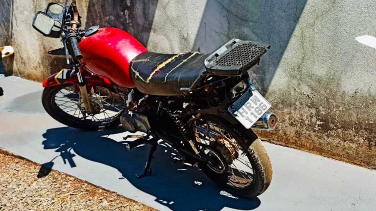 Moto é recuperada após 4 dias abandonada na região da chácara Caiuás
