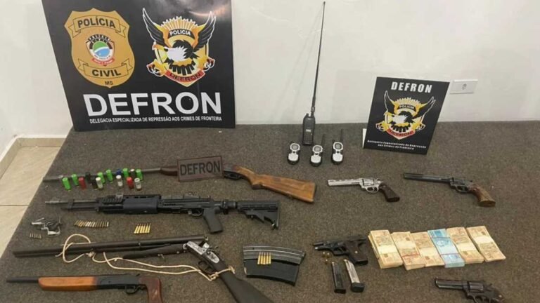 Resultado da Operação ‘El Patrón’ resulta na apreensão de armas e membros de associação criminosa